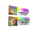 Custom serial number and barcode anti-counterfeit feature PET 3D hologram sticker